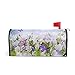 WOOR Butterfly Flying Flowers Garden Magnetic Mailbox Cover MailWraps Garden Yard Home Decor for Outside Oversized-25.5