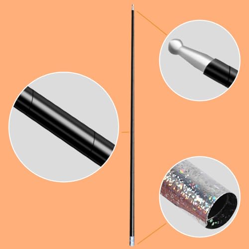 image for OUERMAMA Black Magic Cane Metal Appearing Cane with Video Tutorial and