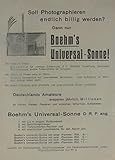 Boehm`s Universal-Sonne! - Berlin (Hrsg.) Boehm-Werke AG 