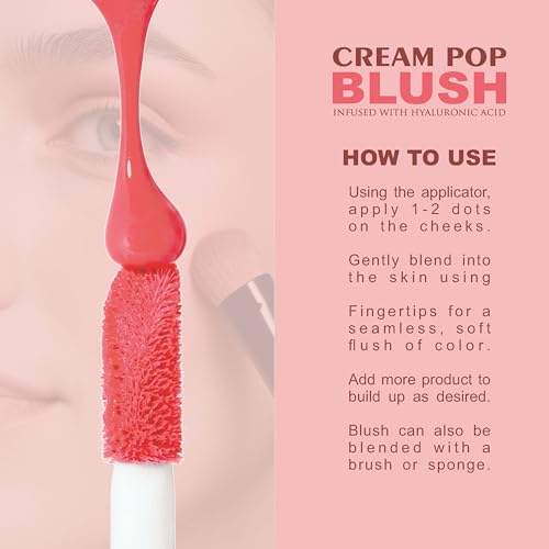 Image of Love Earth Cream Pop Blush - Buttercup| Hyaluronic Acid | Smooth, Lightweight, Long-Lasting | Dewy Finish, Easily Blendable| Everyday Natural Glow | Suitable for All Skin Types -2ML