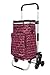 Rubberneck Chariot de Courses Capacité 44L, Pliable avec Compartiment Isotherme, Rouge