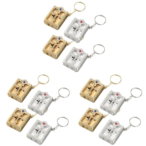 Porte-clés communion en métal doré et argenté avec strass prestigieux