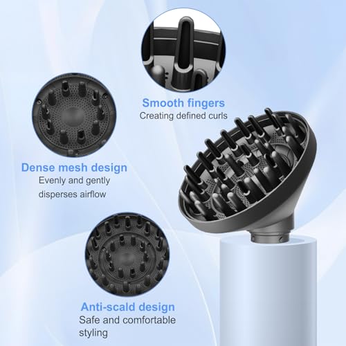 ZEPHBLOW Acessório difusor de cabelo para Dyson Airwrap, bocal difusor atualizado compatível com mod