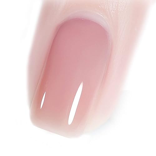 Miniatura 131 de Vishine Esmalte de uñas de gel blanco transparente lechoso de 0.5 fl oz, esmalte de gel UV LED, color nude lechoso para el hogar, manicura, barniz