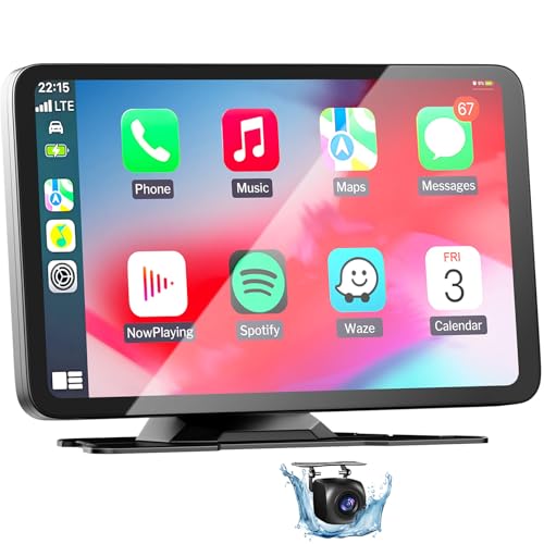 Carplay Voiture avec Caméra de Recul Autoradio avec Écran Tactile IPS 6.7