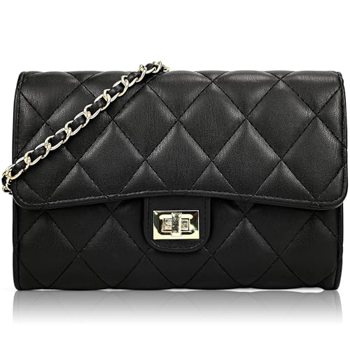Image of Farcauo Small Purses for Women Quilted Crossbody Bags Ladies Trendy Shoulder Handbags Quilted Purses Women