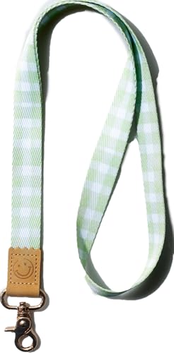 DQL schlüsselanhänger lang, schlüsselband fur Damen, Neck Lanyard Keychain Holder for Men and Women - Cool Lanyards for Keys Wallet and ID Badge Holder (Grün)