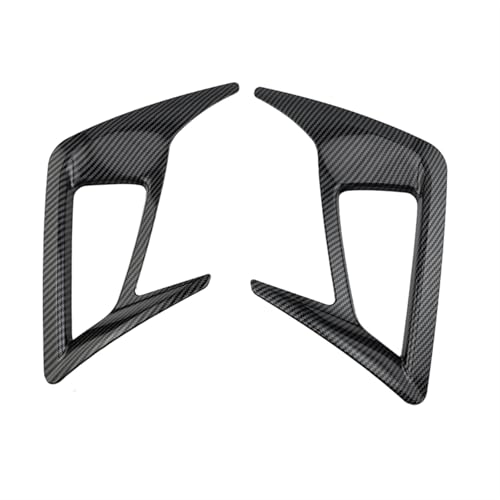 Cubierta de marco para luz antiniebla de Focus Hatchback MK4 2019 2020, patrón de fibra