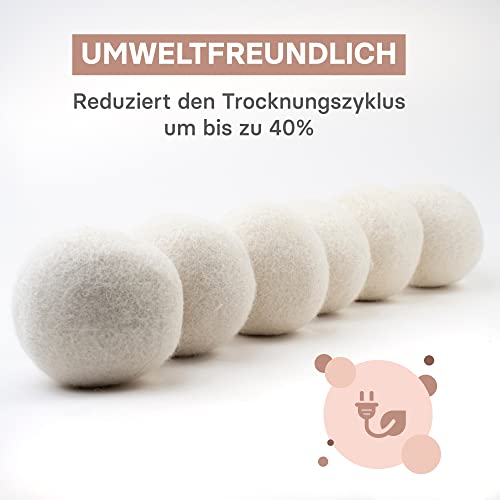Trocknerbälle VALNEO 6er Set für Wäschetrockner in Weiß
