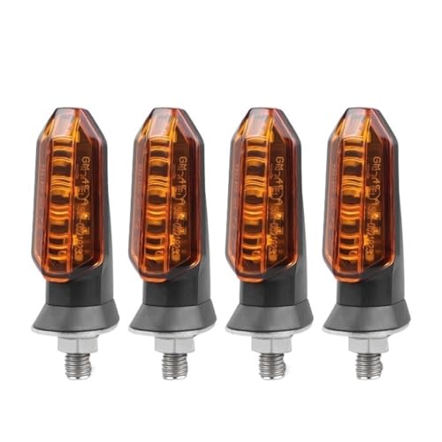 Clignotant pour moto 8mm haute visibilité ambre lampe signalisation étanche 12V coque jaune