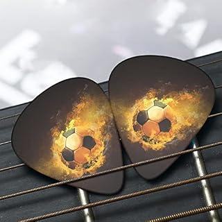 Jeu de 12 médiators de guitare de football de football pour guitare acoustique, guitare électrique, contrebasse, ukulélé - Les Beatles, Paul McCartney, John Lennon, RIngo Starr, George Harrison Jeu de 12 médiators de guitare de football de football pour guitare acoustique, guitare électrique, contrebasse, ukulélé – Image 7