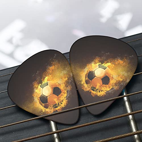Jeu de 12 médiators de guitare de football de football pour guitare acoustique, guitare électrique, contrebasse, ukulélé - Les Beatles, Paul McCartney, John Lennon, RIngo Starr, George Harrison Jeu de 12 médiators de guitare de football de football pour guitare acoustique, guitare électrique, contrebasse, ukulélé – Image 8