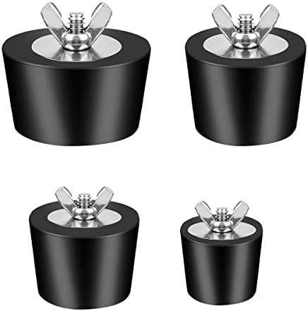 2 Pieces Pool Winterizing Plugs Swimming Pool Winter Expansion Plug Rubber Plugs With SS Screw Stainless Steel Screw Bolts 1 0 Inches - View #10