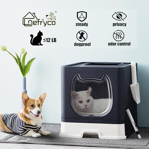 Caja de arena para gatos con tapa mediana Gefryco miniatura 6