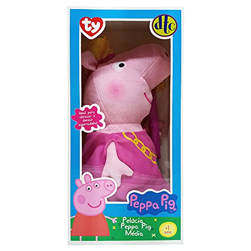 Peppa Pig Pelúcia Média Com Ursinho DTC 4536 Original