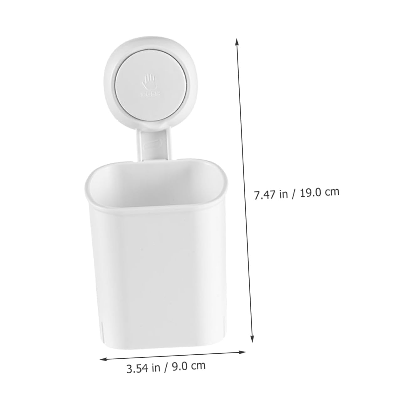 2 Piezas Soporte de Cepillos de Dientes con Ventosa Fuerte para Pared Organizador de Cepillos Manuales y Eléctricos Porta Pasta y Maquinillas Caja de Almacenaje Multiusos para Baño