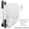 12 Inch + 7 Inch Perforated Pizza Peel Set, Pizza Turning Peel with Metal Handle, Pizza Spatula Paddle for Homemade Pizza Oven Accessories