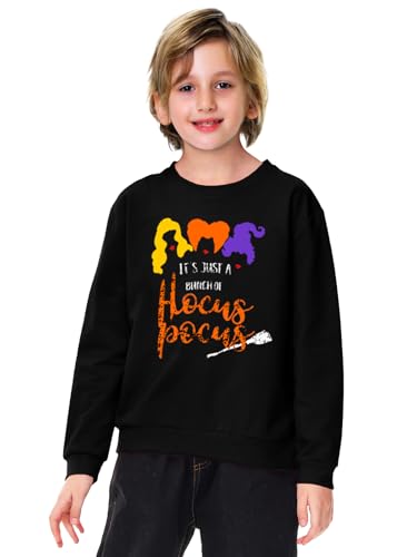 Image of Remimi Kids Halloween Sweatshirt Long Sleeve Thanksgiving Tops 3-14 Years