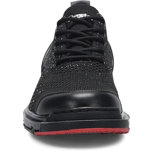 Image of Dexter Women's THE 9 Knit ST Bowling Shoe Black /Silver - Interchangeable Slide Soles and Heels - Made for Both Left and Right Handed Bowlers