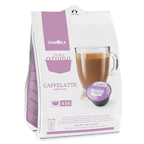 Gimoka Caffè Latte 16 Capsule Compatibili Nescafè
