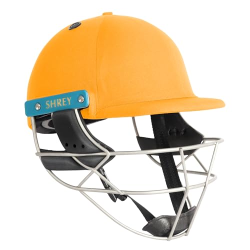 Image of Shrey Master Class Air 2.0 Stainless Steel Batting Cricket Helmet for Men's (Gold, L)