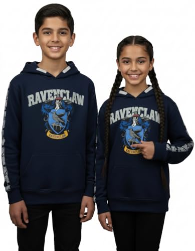Sweat Harry Potter pour enfants le cadeau Serdaigle idéal en coton bleu marine avec blason