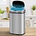 Better Choicet Kitchen Trash Can Automatic Touch Motion Sensor Garbage with Close Slowly, Stainless Steel Bin Lid, Waste for Bathroom Bedroom, 13 Gallon / 50 Liter, Silver, 16.1x11.1x23.2''