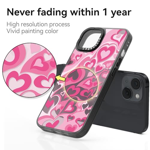 Coque iPhone 15 cœur d'amour, le cadeau girly idéal pour fille - 4