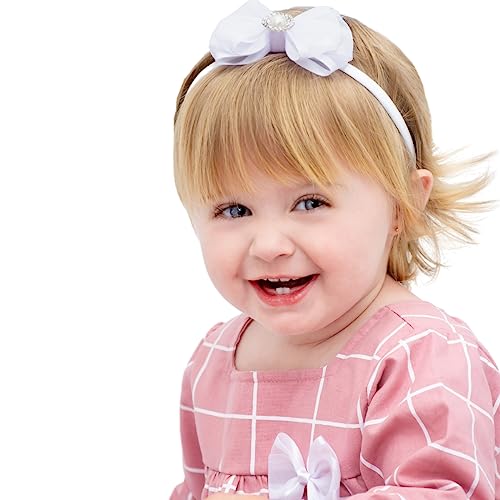 Roupa de Bebê Menina Manga Longa Xadrez Rose com Tiara 100% Algodão Mundo Nina Larissa Tamanhos:M (4