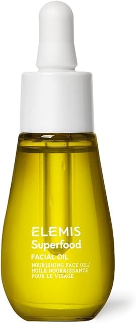 Elemis Superfood Facial Oil, Nourishing Face Oil Formulated with 9 Antioxidant-Rich Superfoods, Award-Winning Facial Oil to Enhance Radiance and Complexion, Lightweight Oil to Plump and Smooth, 15 ml