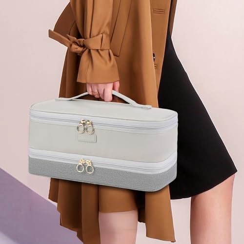 Travel Carrying Case Compatible with Shark Flexstyle/FlexFusion/Hair Dryer,2-Layer Hot Tools Bag Fits for Shark Glam,Portable Hair Tools Bag Fits for Dyson Airwrap Styler/Supersonic,Grey-Bag Only by LEFOR·Z - Image 7