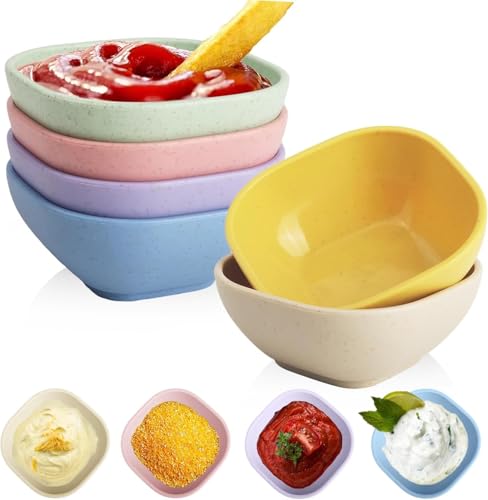 Wrova Dipping Bowls Set of 6 Microwave Safe