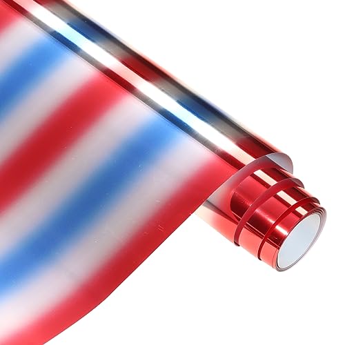 HTVSTD Film textile souple pour traceur en métal rouge et bleu 3,6 x 2,4 m