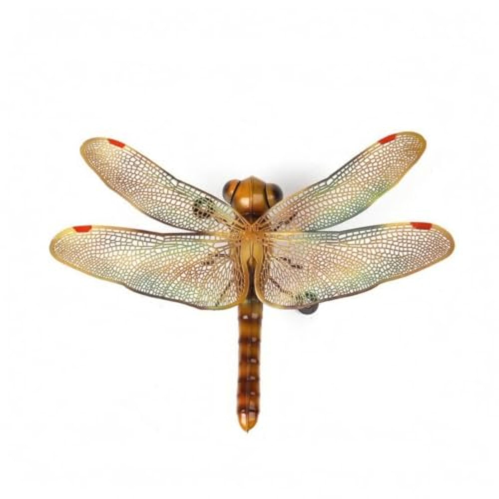 Intricate Metal Dragonfly Wall Art Vibrant Design