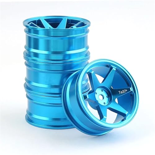 For Tamiya For TT01 For TT02 XV01 XV02 For HSP For HPI For Kyosho 1/10 ���[�V���O�z�C�[�� �^�C�� ���^���z�C�[������ �n�u �Z�p RC�I�����[�h�p RC���f���p�[�c(Blue)