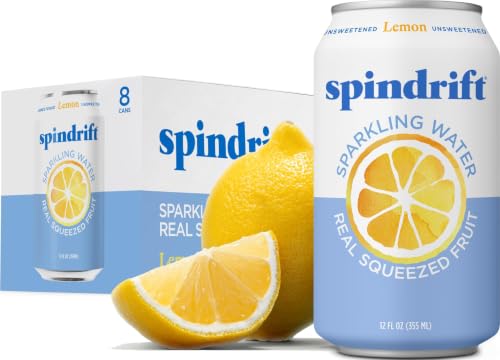 Image of Spindrift, Sparkling Water, Lemon, 12 oz, (pack of 8)
