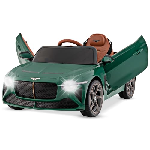 COSTWAY Bentley Elektroauto für Kinder, 12V Kinderfahrzeug mit...