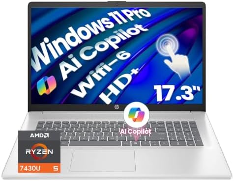 HP 17 Inch Touchscreen Laptop, 32GB RAM & 1TB SSD, AMD Ryzen 5 74...