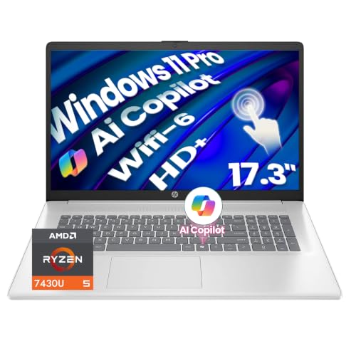 HP 17 Inch Touchscreen Laptop, 32GB RAM & 1TB SSD, AMD Ryzen 5 7430U 6-core