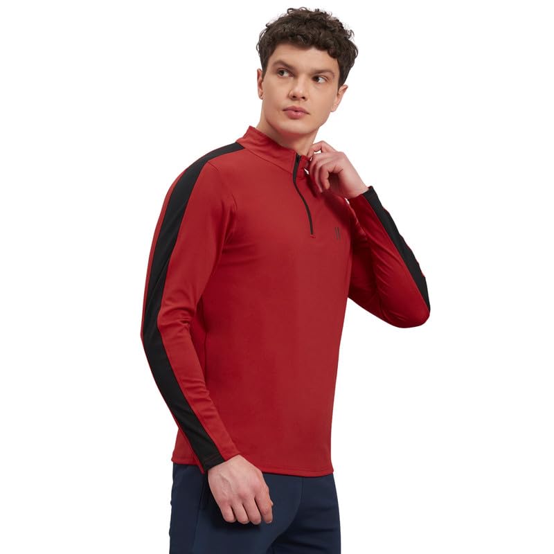 Image of ATICX Polyester Full Sleeve Compression High Turtle Neck Sports Jersey T Shirt for Men - Quick Dry Fit Gym Workout Top for Running, Swimming, Training, Cycling, Football, Badminton