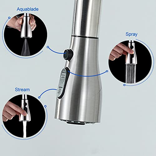 J-Hva Pull Down Kitchen Faucet Sprayer Head Replacement Part With 15 Adapters thumb #3