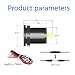 YGL Impermeable Carga Rapida Cargador USB QC3.0 para Auto Motocicleta, Salida USB...