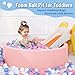 Foam Ball Pit for Toddlers with 100 Balls, Large Baby Ball Pit for Babies with Soft Memory Sponge, Indoor Outdoor Baby Playpen, Kids Play Ball Pool