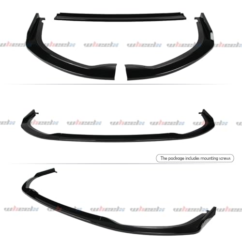image for WheelX 3Pcs Front Bumper Lip Compatible with 2011-2014 Subaru WRX STI 