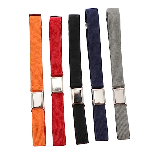 TOGEVAL Adjustable Children's Waist Belts Boys and Girls Waist Band Fashion Waistband in Black for Boys Girls