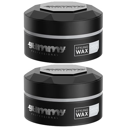 Gummy Hair Styling Wax, Casual Look, 5 Ounce (2PCS)