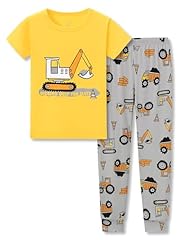 Yellow Excavator (Short Sleeves & Pants Set)