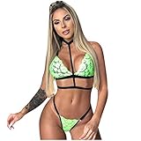 ❤❤ Frauen Pyjama Babydoll Nachtwäsche Perspektive Unterwäsche Mesh Nachtkleid Halfter Dessous Push Up BH Korsett Spitzenkleid Riemchen Nachtwäsche Dessous Hosen Kleid Unterwäsche Erotik Set Spitze Strumpfband Gürtel Oberschenkel Strumpf