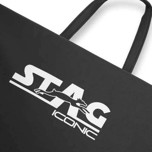 Image of STAG Multi-Purpose Foldable Fitness MAT 180 cm X 60 cm X 30 MM Use as Tumbling mat, Gymnastics mat, Crash pad Thick Foam for Both Men and Women, Black