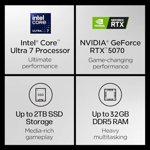 Legion 5 Pro 16’’ Gaming Laptop, 2.5K OLED 165HZ Display, Intel 20-Core Ultra 7 255HX, RTX 5070, 16GB DDR5 RAM 2TB SSD, RGB Backlit, Wi-Fi 7, Win 11 Home, PDG HDMI Cable, US Version KB - Notebook - Immagine 1